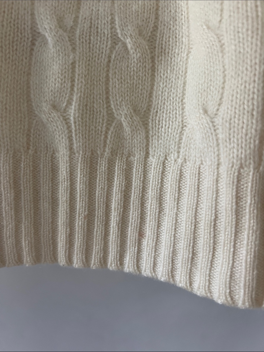 Ralph Lauren Black Label Cashmere Cable-Knit Crewneck slim Sweater - Picture 4 of 6